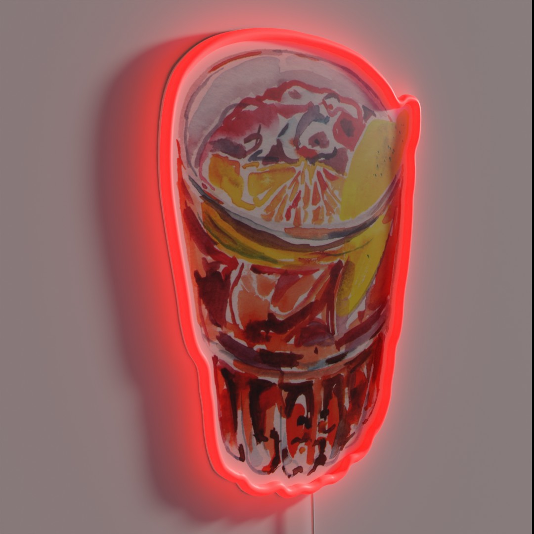 Classical Italian Cocktail Negroni Rgb Led Sign – Neon Factory
