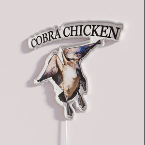 Bright Neon LED Sign with Cobra Chicken Design in RGB
