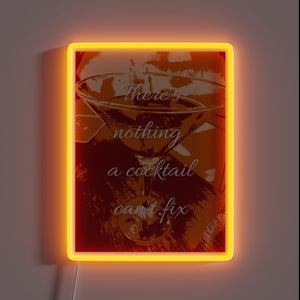 Add a touch of neon glamour to your cocktail bar