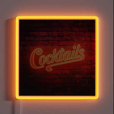Vibrant RGB LED Bar Neon Sign for Home Cocktail Enthusiasts.