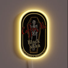 Load image into Gallery viewer, Neon-lit Tee featuring vibrant RGB graphics of Coffin Ale logo.