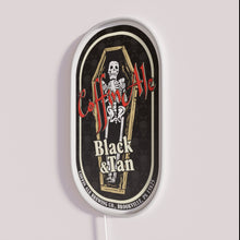 Load image into Gallery viewer, Colorful Neon Bar Sign Coffin Ale TM Tee RGB Lighting