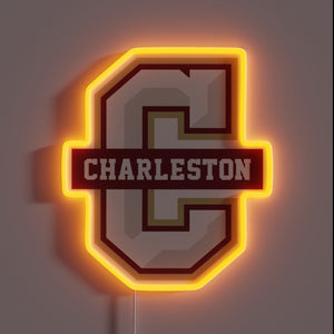 Bring the College of Charleston spirit home with this bold neon sign — perfect for die-hard Cougars fans who want to show off their pride in style!