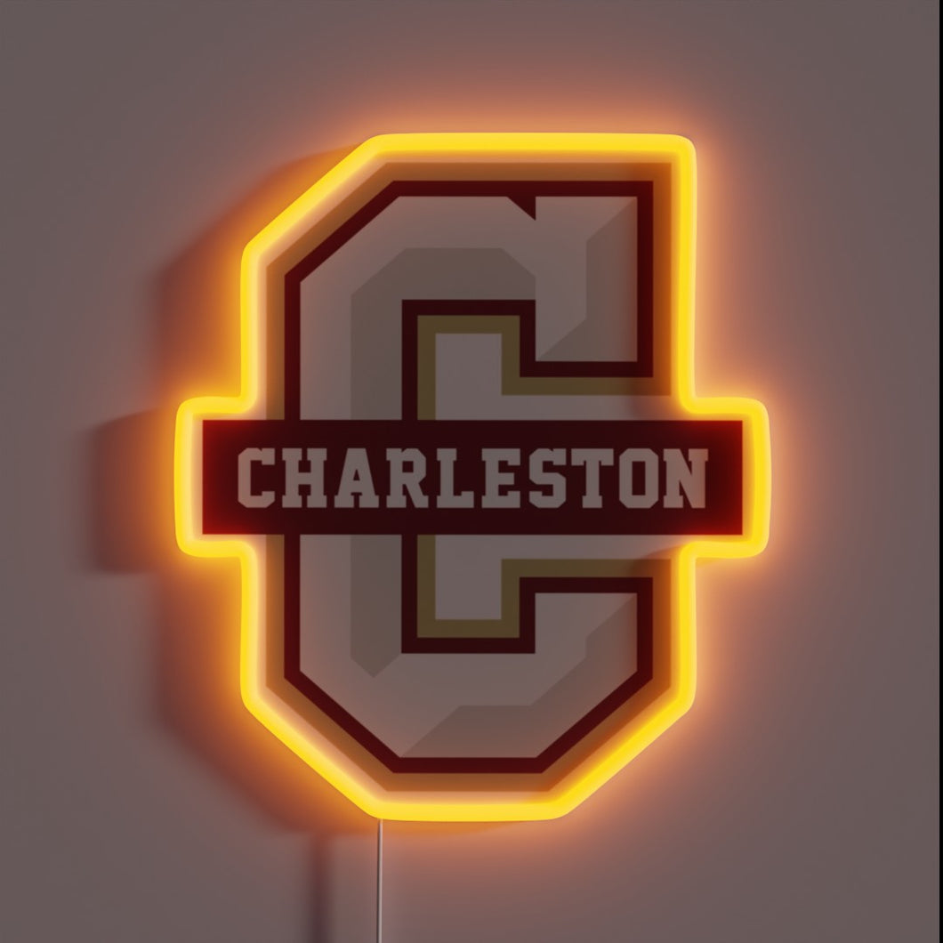 Bring the College of Charleston spirit home with this bold neon sign — perfect for die-hard Cougars fans who want to show off their pride in style!
