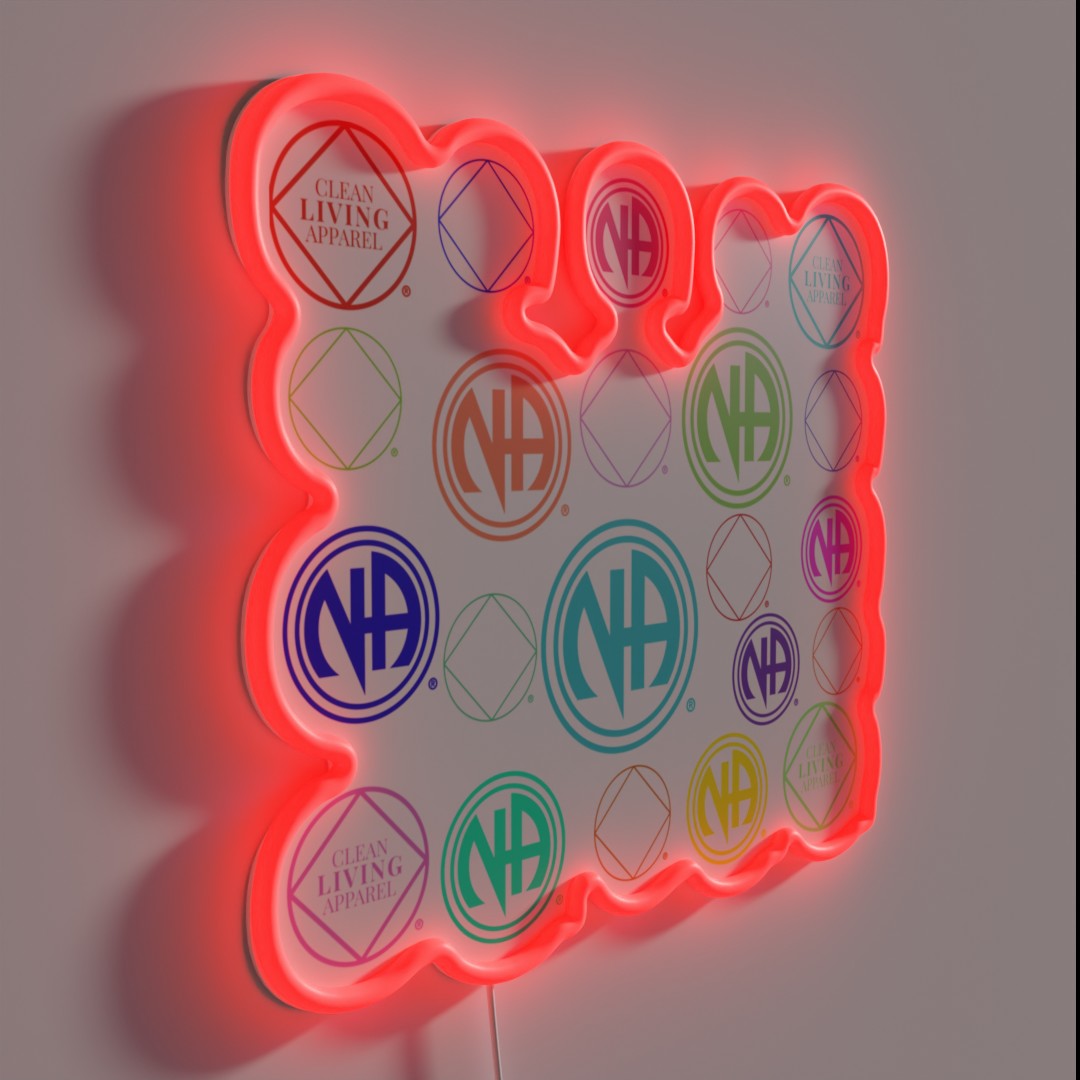 Na Sign In Colorful Na Symbols And Logos Narcotics Anonymous Gift Rgb Led Sign ...