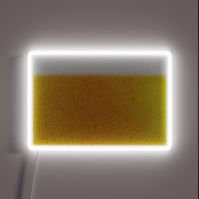 Vibrant LED sign adds fun pop of colour to bars.