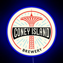 Load image into Gallery viewer, Coney Island Brewery RGB neon sign blue
