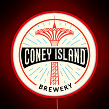 Load image into Gallery viewer, Coney Island Brewery RGB neon sign red