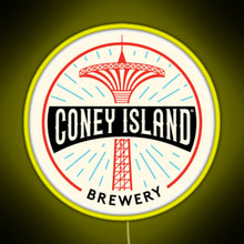 Load image into Gallery viewer, Coney Island Brewery RGB neon sign yellow