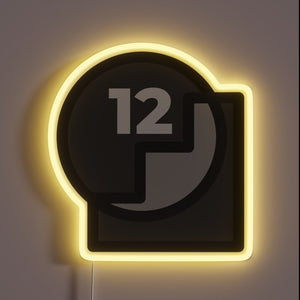 Recovery Inspiration Neon Sign Featuring 12 Step Program Guiding Principles