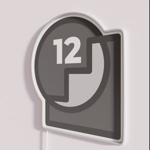 12 Steps Recovery Symbol Illuminated Neon Sign with Rainbow Color Accents
