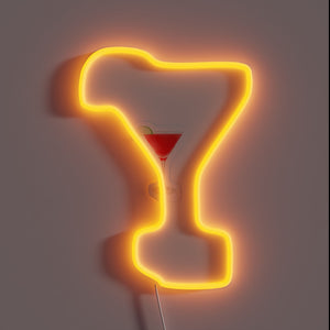 Add a touch of cosmopolitan glamour with this vibrant sign.