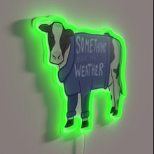 Load image into Gallery viewer, Whimsical Farm Animal Fashion Statement Neon Sign in Rgb Color.
