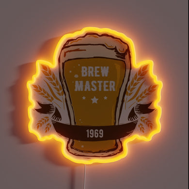 RGB Neon Sign for Passionate Craft Beer Enthusiasts' Bars