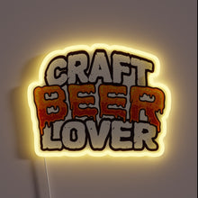 Load image into Gallery viewer, Brighten your space with this customizable beer lover&#39;s neon sign