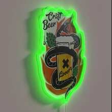 Load image into Gallery viewer, RGB Neon Sign for Craft Beer Enthusiasts and Home Bars