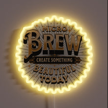Load image into Gallery viewer, Vibrant RGB Neon Sign for Craft Beer Enthusiast&#39;s Man Cave