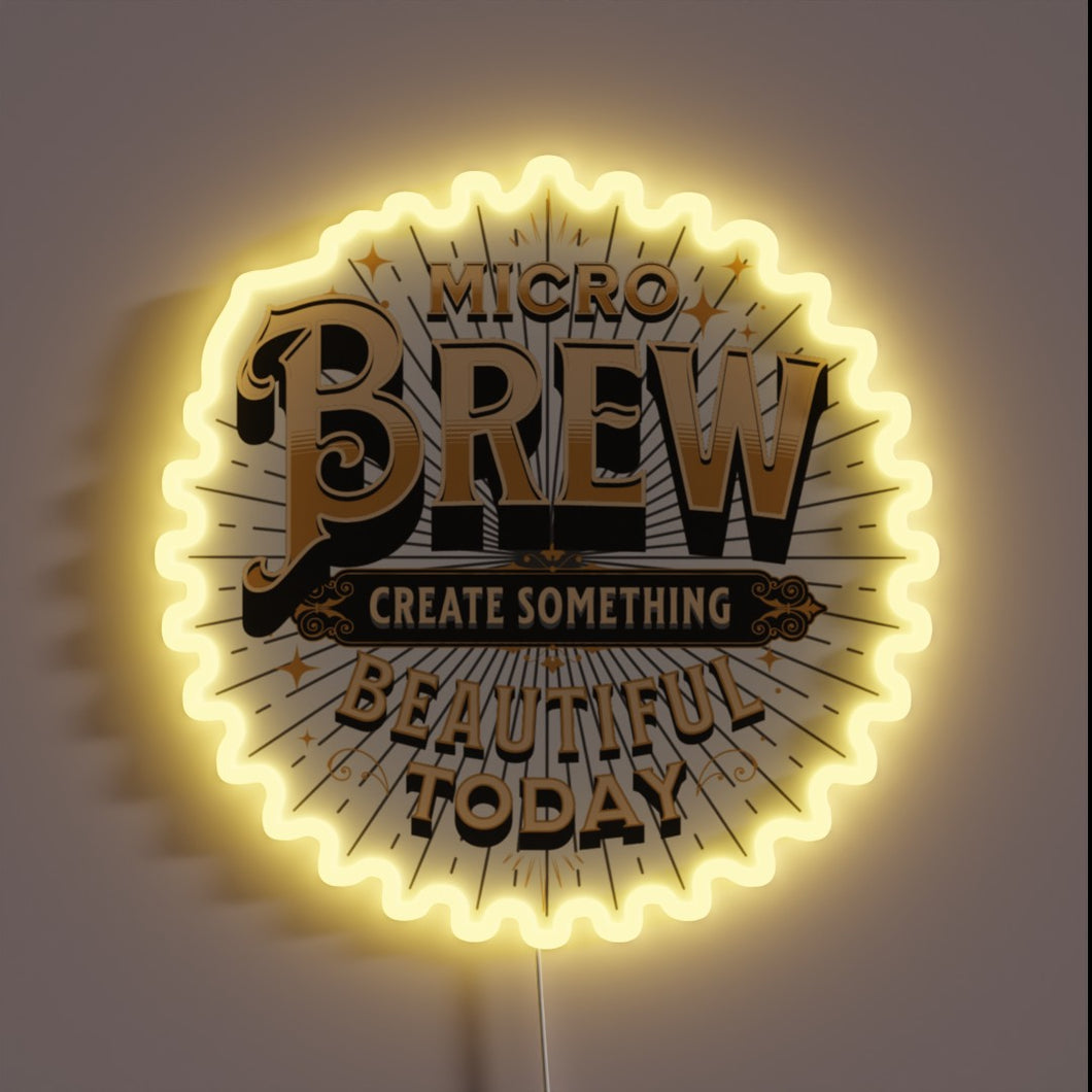 Vibrant RGB Neon Sign for Craft Beer Enthusiast's Man Cave