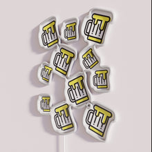 Load image into Gallery viewer, Vibrant Neon Sign with Beer Pattern Perfect Gift Idea Inside