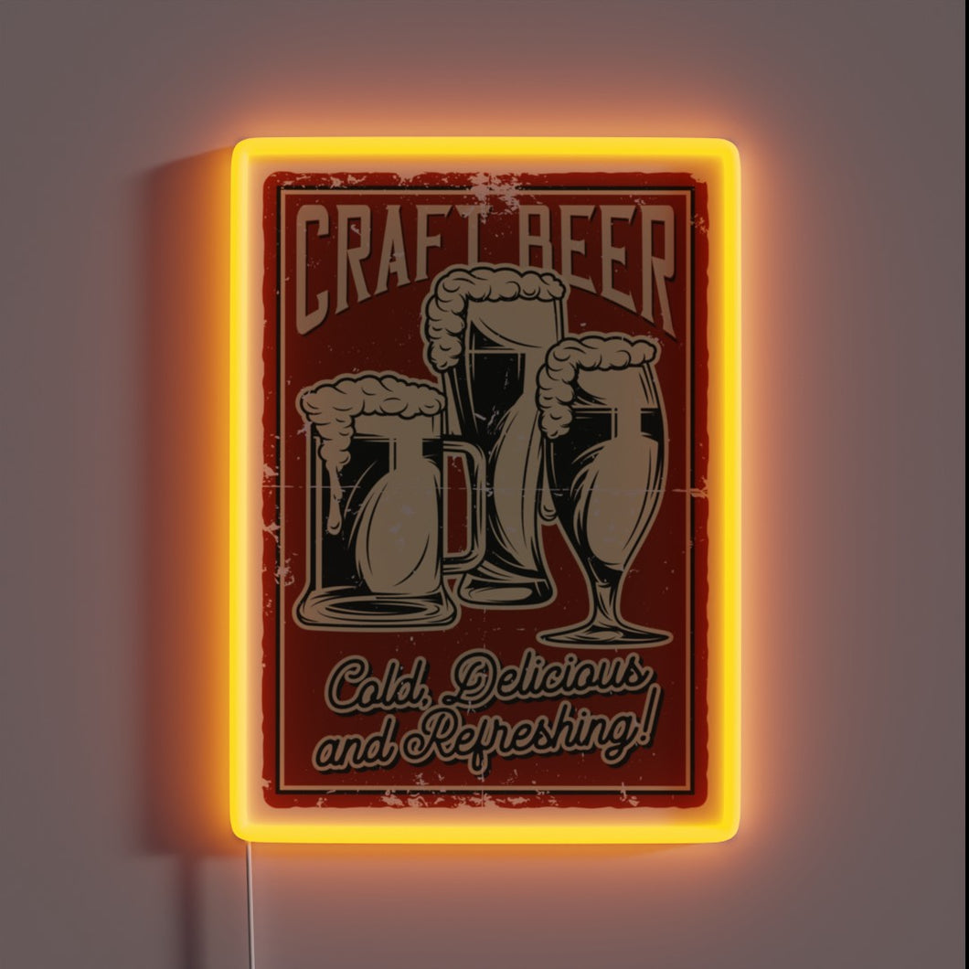 Customizable Neon Sign for Beer Lovers and Home Bars