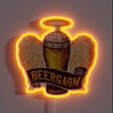Vibrant RGB Neon Sign for Home Brew Enthusiasts and Fans.