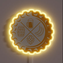 Load image into Gallery viewer, RGB Neon Sign for Homebrewing and Craft Beer Enthusiasts Celebration