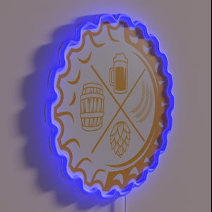 Neon RGB Sign for Craft Beer Lovers and Beer Enthusiasts Parties