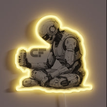 Load image into Gallery viewer, Customizable RGB LED neon bar with craftwerk premium design elements.