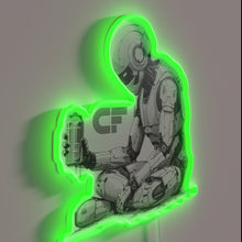Load image into Gallery viewer, Colorful handcrafted neon art decorative sign with customizable RGB illumination.