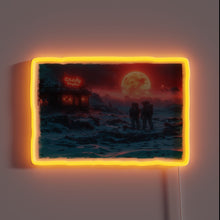 Load image into Gallery viewer, Add cosmic flair with this colorful, customizable space-themed LED sign.