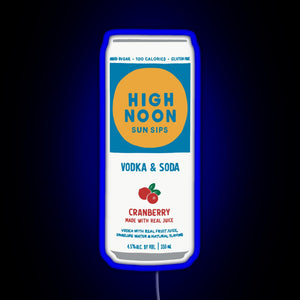 Cranberry High Noon RGB neon sign blue