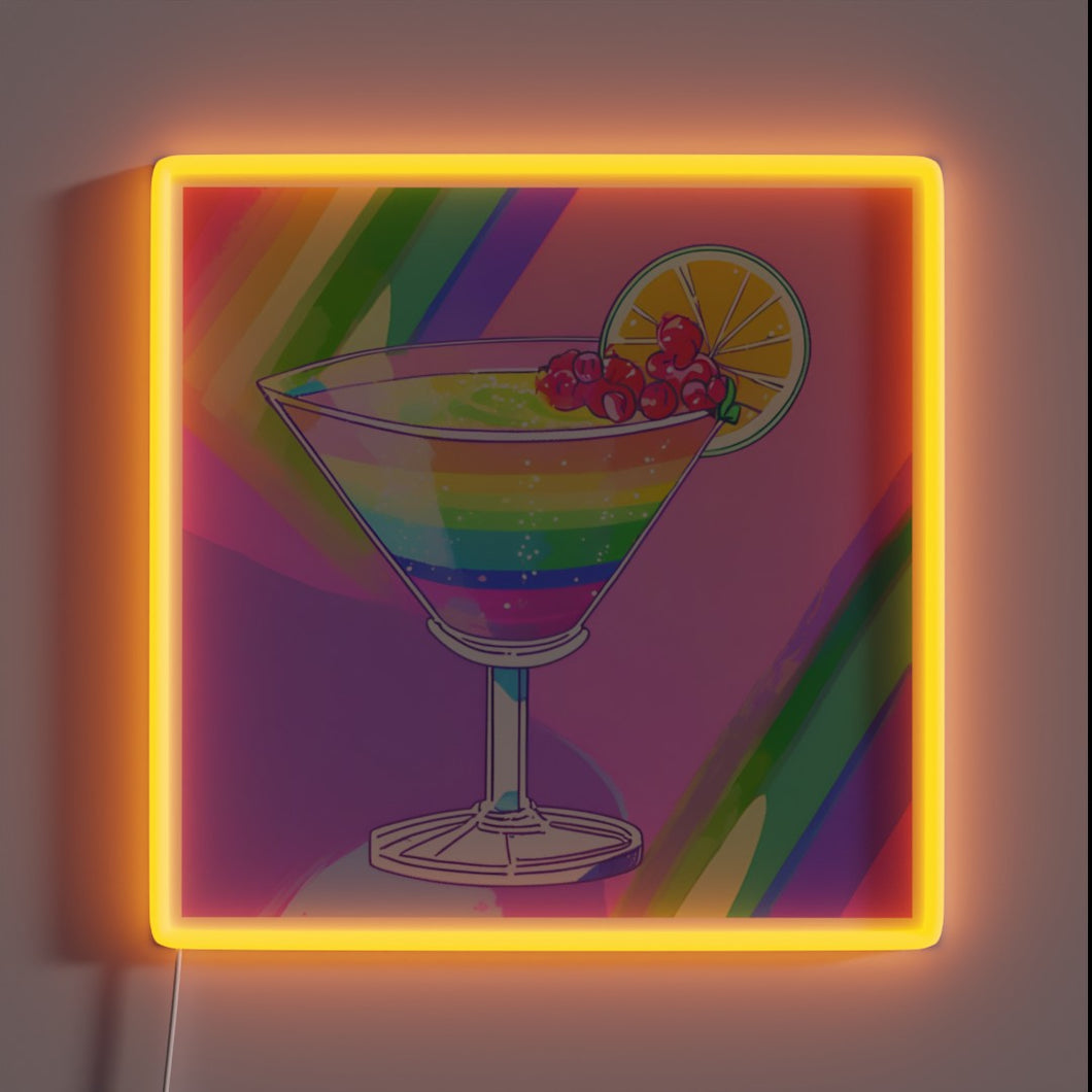 Brighten up your space with this vibrant cocktail bar decor.