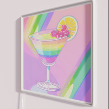 Load image into Gallery viewer, Neon Rainbow Cocktail Bar Decorative Wall Sign Modern Art Lighting