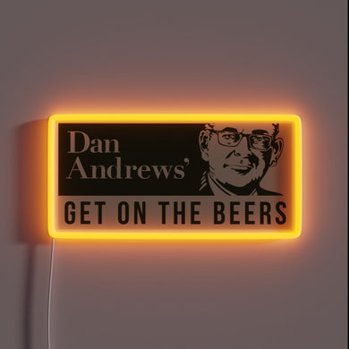 Eye-catching Dan Andrews RGB neon sign for modern home decor.