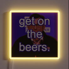 Load image into Gallery viewer, RGB Neon Sign - Daniel Andrews Loves a Cold Beer
