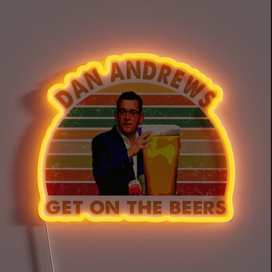 Daniel Andrews' RGB Neon Sign for Beer Lover's Barroom Decor
