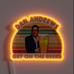 Daniel Andrews' RGB Neon Sign for Beer Lover's Barroom Decor