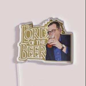 RGB Neon Beer Sign, Daniel Andrews Lord of the Beers