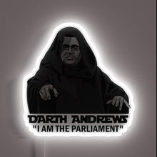 Load image into Gallery viewer, Official licensed Star Wars Darth Vader neon sign in vibrant RGB