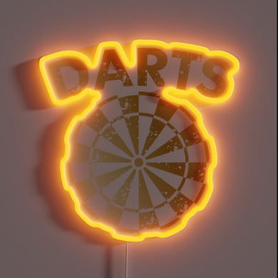 Eye-catching Darts RGB Neon Sign for Ultimate Gaming Ambiance Boost