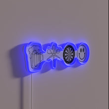 Load image into Gallery viewer, Dazzling RGB neon darts sign adds a fun gaming ambiance.