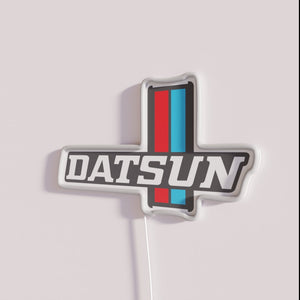 Retro Japanese Car Neon Sign Decor with Datsun 620 Emblem
