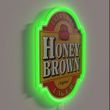 Load image into Gallery viewer, RGB Neon Sign - Dave&#39;s Honey Brown Lager Bar Sign
