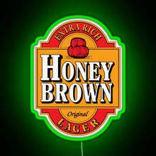 Load image into Gallery viewer, Dave s Honey Brown Lager RGB neon sign green