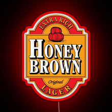 Load image into Gallery viewer, Dave s Honey Brown Lager RGB neon sign red