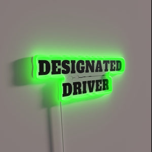 Designate Your Safe Ride with This Colorful Neon Sober Sign