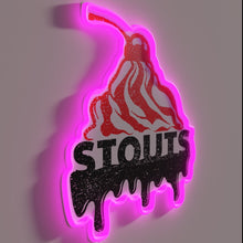 Load image into Gallery viewer, Colorful dessert-themed stout beer lover&#39;s home decor statement lighting fixture.