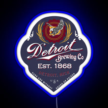 Load image into Gallery viewer, Detroit Brewing Company RGB neon sign blue