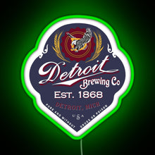 Load image into Gallery viewer, Detroit Brewing Company RGB neon sign green