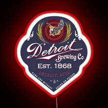 Load image into Gallery viewer, Detroit Brewing Company RGB neon sign red